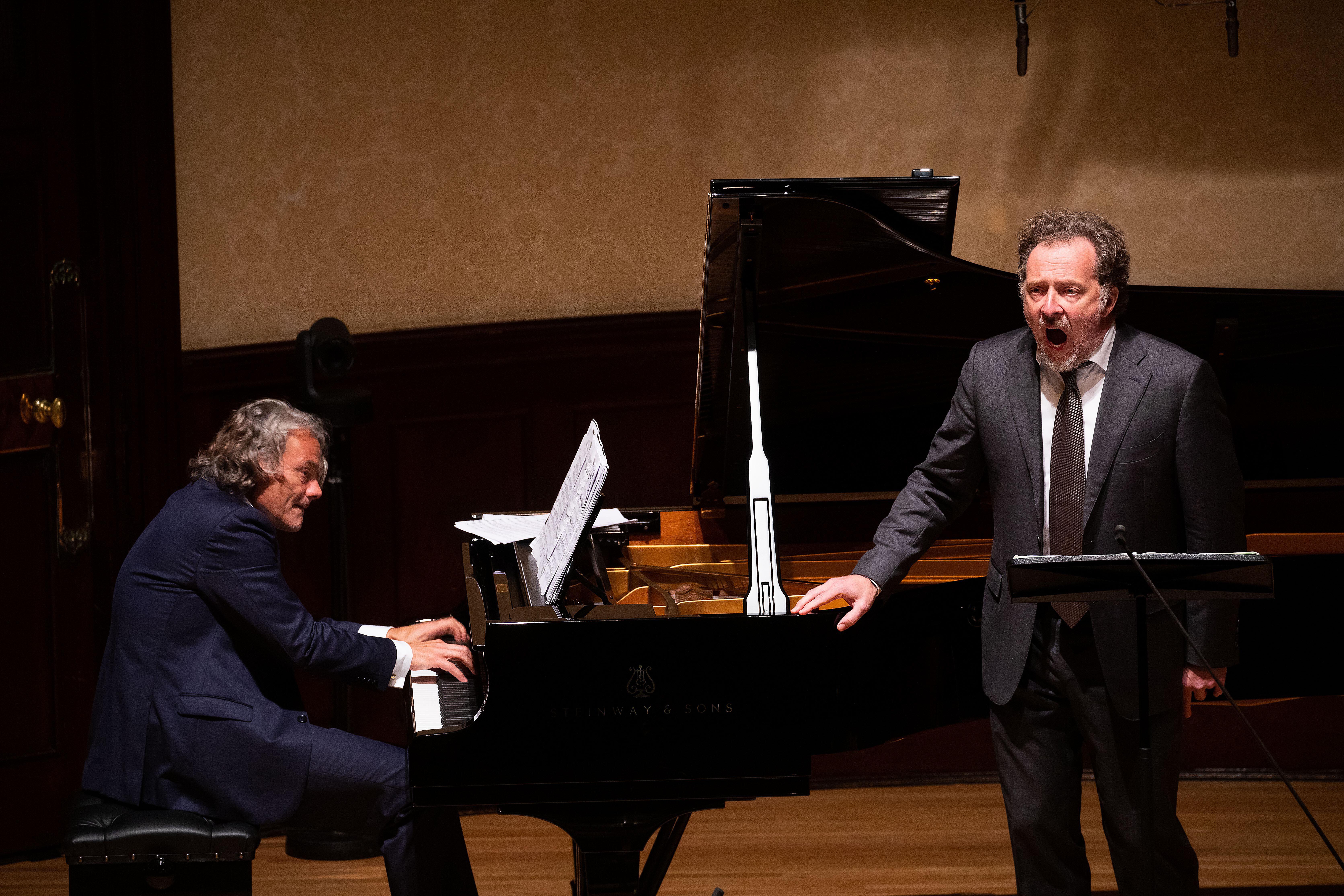 Baritone Christian Gerhaher and pianist Gerold Huber performing at Wigmore Hall.